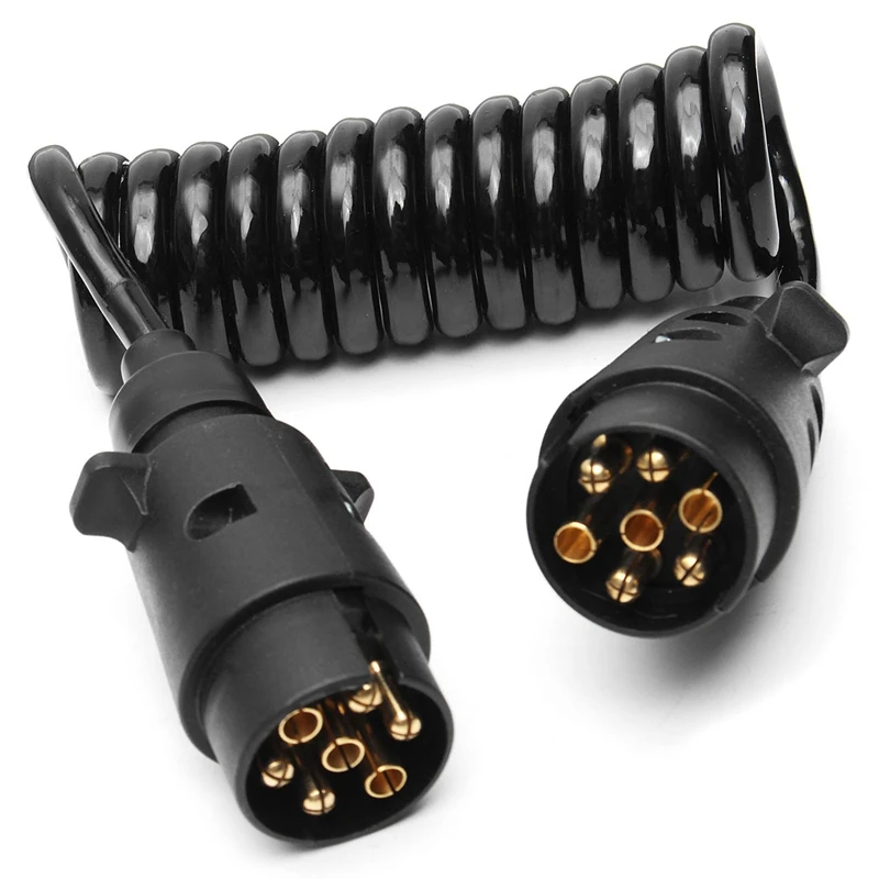 2 M 7 دبوس سيارة سحب مقطورة ضوء مجلس التمديد سلك توصيل للكابل شاحنة التوصيل المقبس سلك جزء وصلات الدائرة التوصيل المقبس