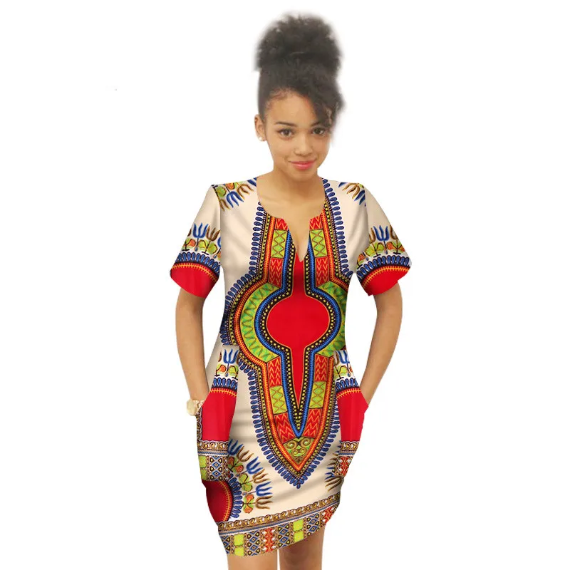 Summer-Africa-Above-Knee-Dress-for-Girl-Bazin-Riche-Dress-For-Child-African-Wax-Print-Plus(19)