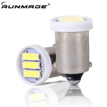 

runmade BA9S 3SMD 7020 LED White Light 5000K Car Auto Backup Reserve bulbs lamps License plate light DC 12V