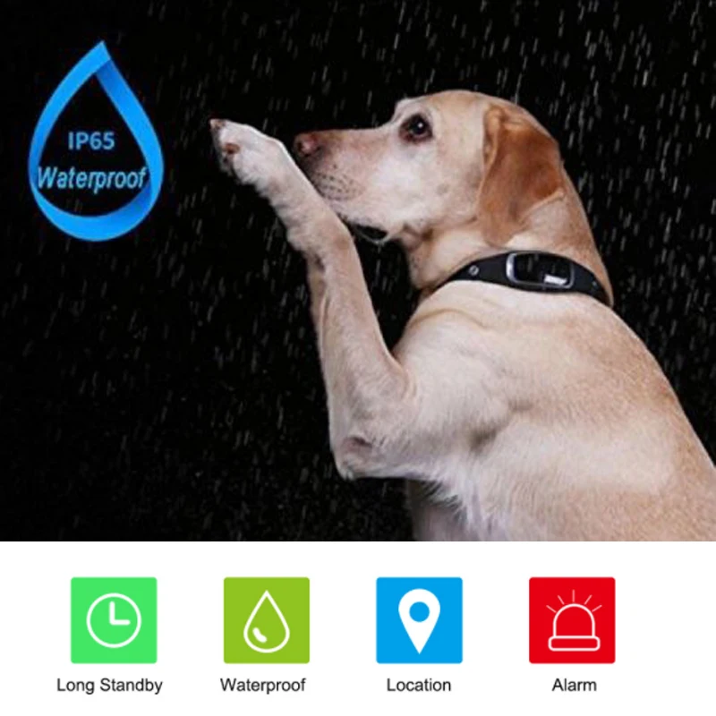 Мини-Водостойкий силиконовый ошейник для домашних животных gps GSM GPRS трекер в режиме реального времени локатор gps + LBS + wifi местоположение для
