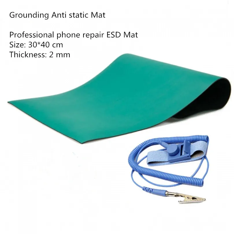 

1pcs Anti-Static Mat Pad Phone Repair Pad With ESD Wrist For iPhone Samsung Xiaomi ETC ECU Laptop Computer Repair