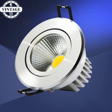 Диммируемый светодиод COB светильник для гостиной room110v 220 v 6 W 9 W 12 W точечный светодиодный светильник светодиодный точечный встраиваемый светильник