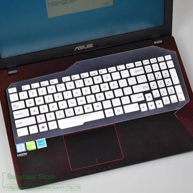 

15 17 inch Silicone laptop keyboard cover protector For Asus Rog FZ53 ZX53 ZX53VE FZ/FX53VD FX53VW6300 VD6700 7700 GL553V