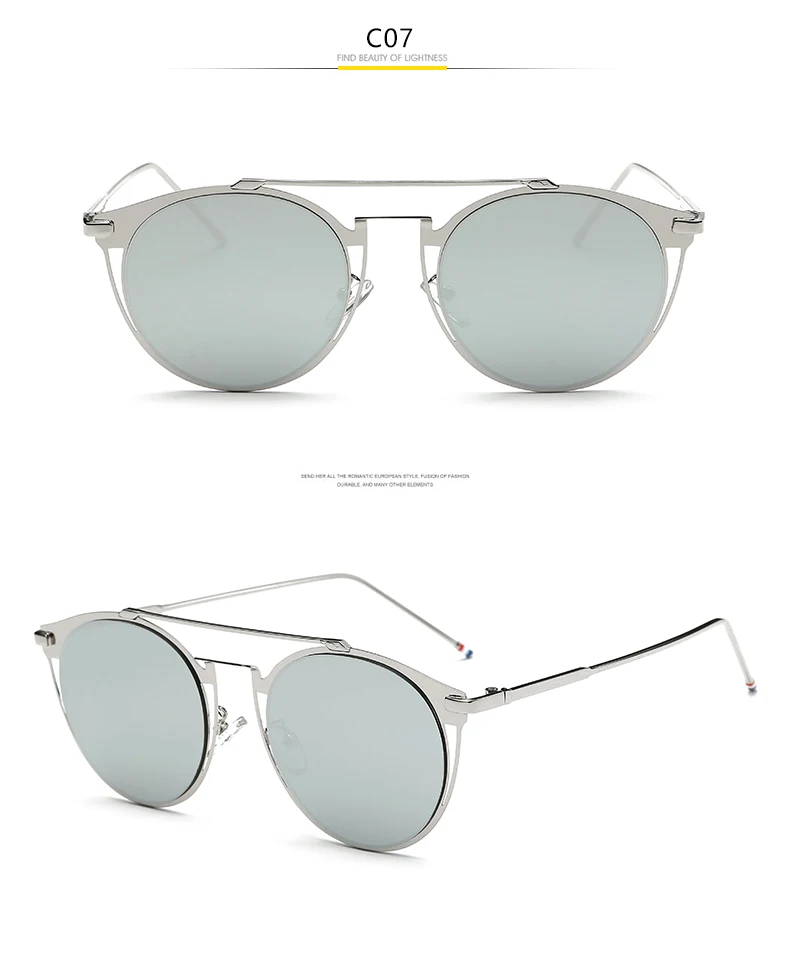 Винтажные цветные металлические солнцезащитные очки, модные мужские солнцезащитные очки, роскошные брендовые солнцезащитные очки, фирменный дизайн с коробкой для женщин