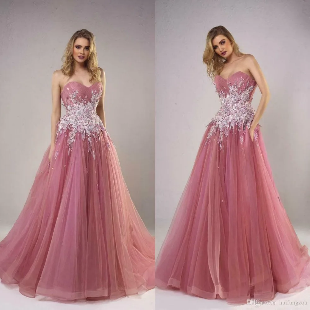 301Sweet Prom Dresses Applique Lace Long Formal Party Cocktail Pageant Evening Gown