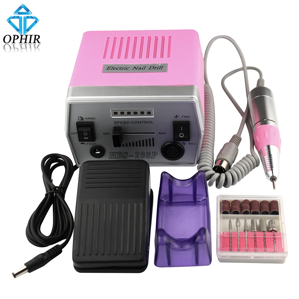 OPHIR 18W 30000RPM Electric Nail Drill Machine 220V/110V Pro Manicure