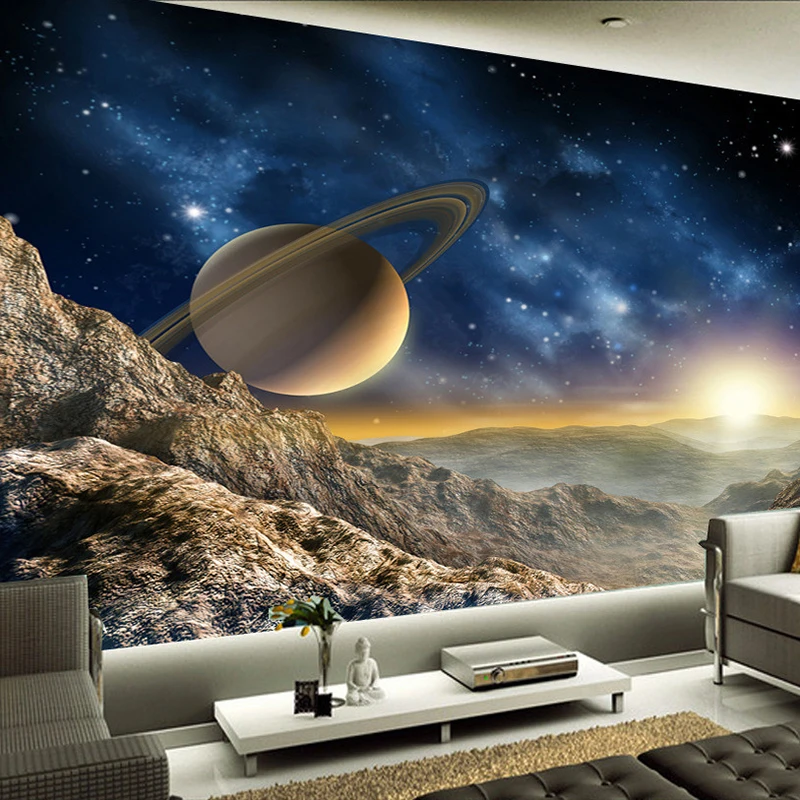 Небула Вселенная 3D фотообои гостиная детская комната Ландшафтный Декор Настенная роспись 3D нетканый Papel де Parede