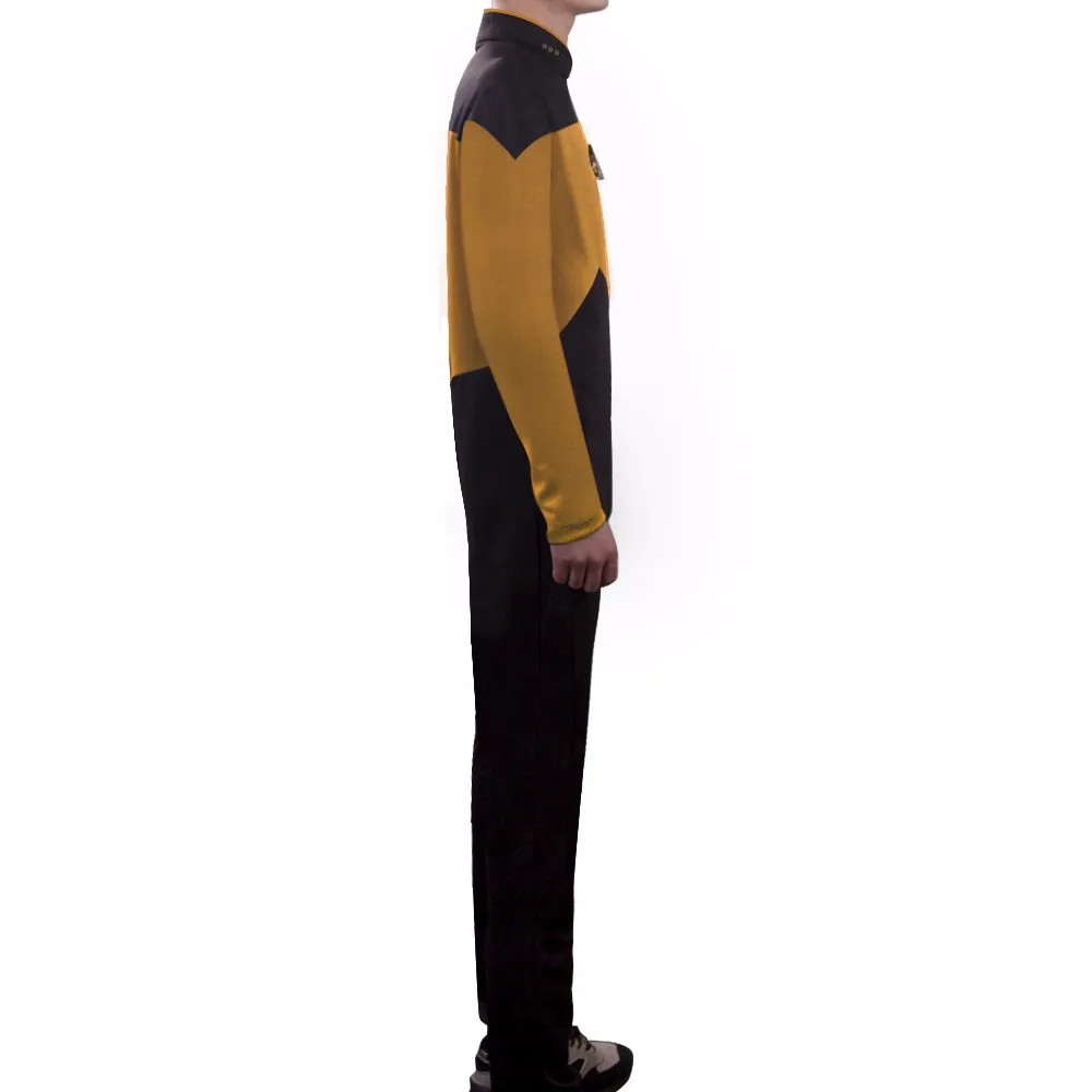 Star Trek Jumpsuit Cosplay Costume Yellow Halloween Uniform For Women Men (2)