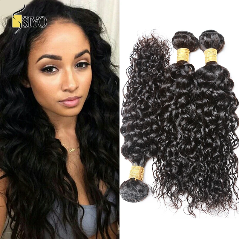Remy Wet And Wavy Human Hair Weave Unprocessed Virgin Indian Hair Curly 