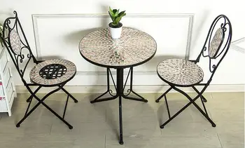 

Balcony chairs. Mosaic table