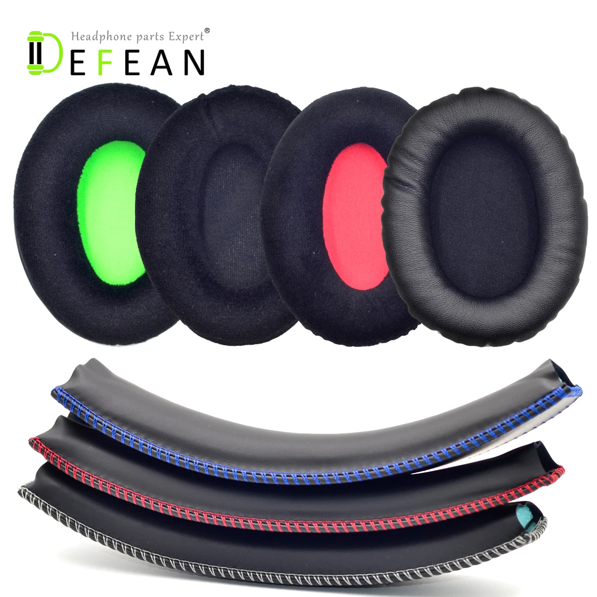 Defean Replacement Ear Pads Cushions Bands For Kingston Hyperx