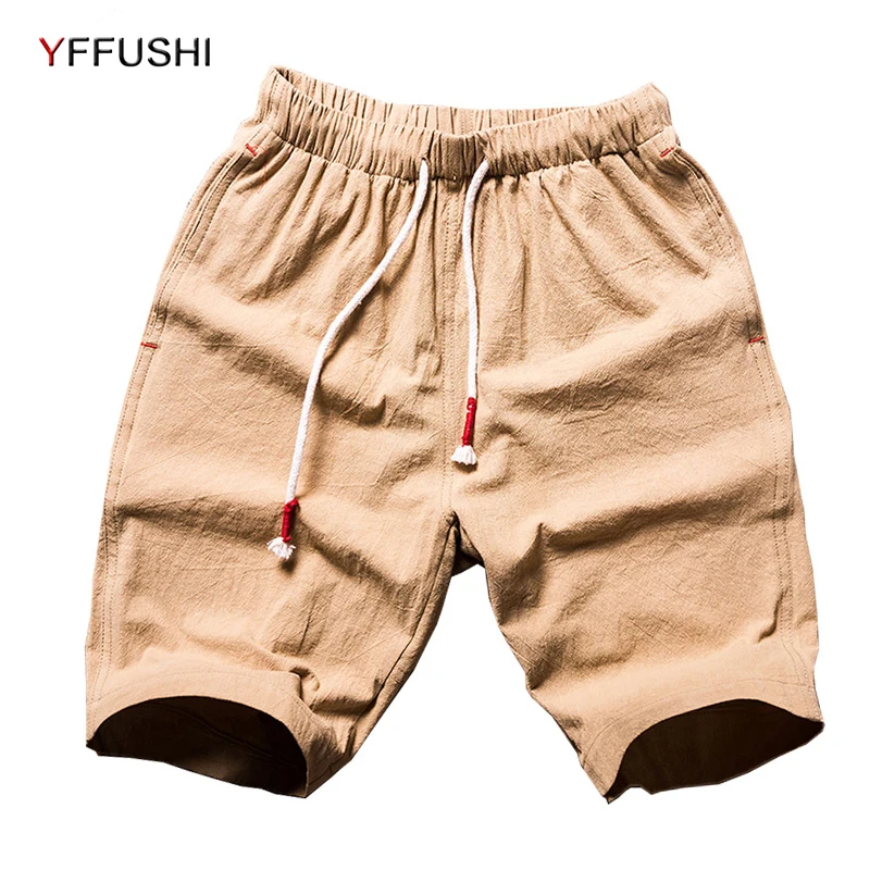YFFUSHI 2018 Plus Size Summer Mens Shorts Casual Cotton
