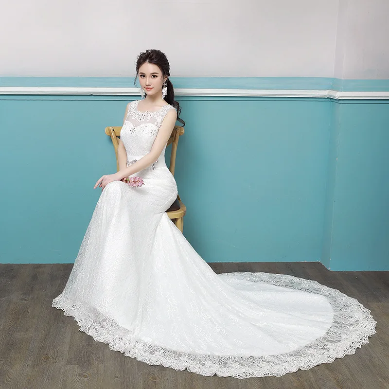

Boho Wedding Dresses 2019 Sweetheart Appliques Lace Chiffon Wedding Gowns Backless Bride Dress