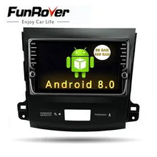 Funrover IPS 8″ Android8.0 Car dvd GPS Player Radio for Mitsubishi Outlander 2008-2014 Peugeot 4007 Citroen C-Crosser 2din radio