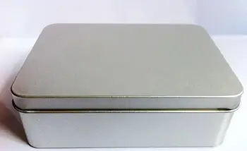 

Silver matte rectangular candy box creative Tin storage boxes Size 125*95*40mm 220pcs Free DHL/Fedex