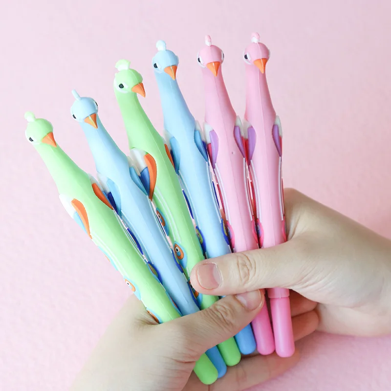 4 шт./компл. гелевая ручка Flamingo caneta Kawaii lapices креативный материал escolar kalem милые