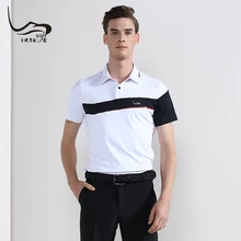 EAGEGOF летняя рубашка для гольфа мужская с коротким рукавом быстросохнущая одежда для гольфа модная мужская Толстовка VS DESCENTE одежда для гольфа