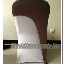 100 кофе/коричневый лайкра крышка стула свадебная Подвязка из спандекса для стула лайкра лента для банкета стул