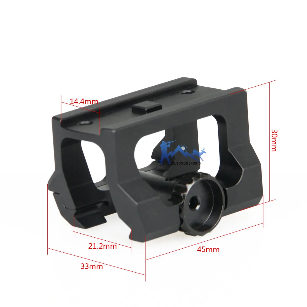 Montagem de Riser Scope em Arma Montagem para t1 Tático Preta Rmo Red Dot Sight ak M16 Airsoft Acessórios Os24-0149 Ppt Cor t2 6 High Quality Esporte e Lazer
