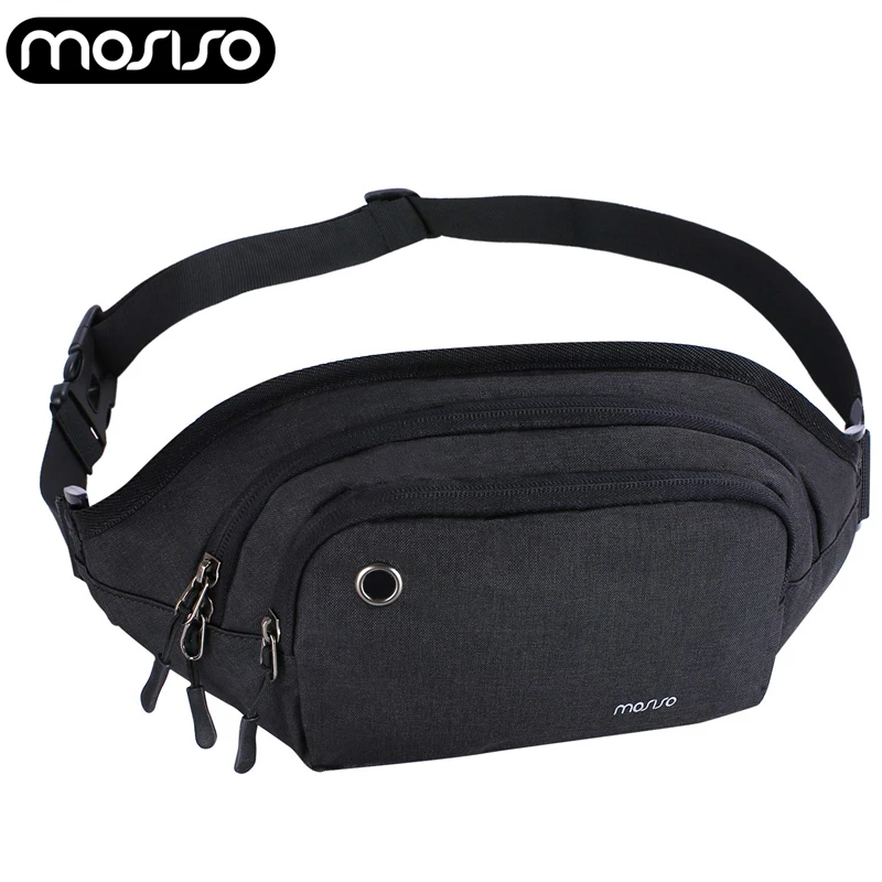 

MOSISO New Bags For Men Female Casual Functional Fanny pack Waist Bag Money Phone Belt Pouch Belt Bag Women Waist Pack Travel