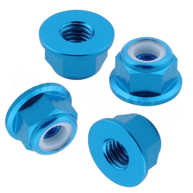 Special Price RC Wheels Nylon Lock Nut M4 Flanged For HPI RS4 Drift Touring Racing Car