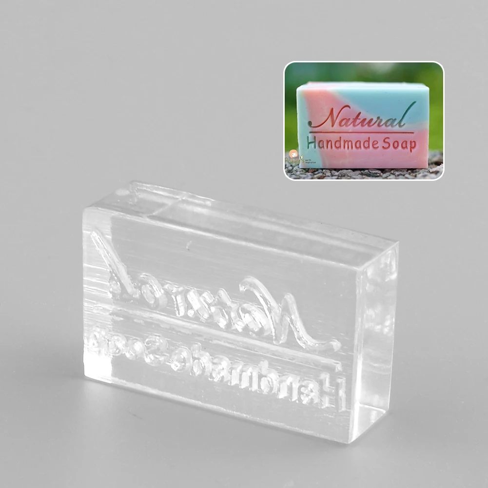 

Acrylic Natural Design Handmade Soap Stamping Stamp Seal Mold Craft DIY