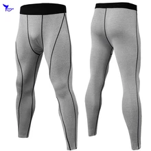 Быстросохнущая Спорт Леггинсы для женщин для мужчин сжатия колготки брюки Фитнес Спортивная одежда для тренажерного зала база слои дышащая Training длинные мотобрюки
