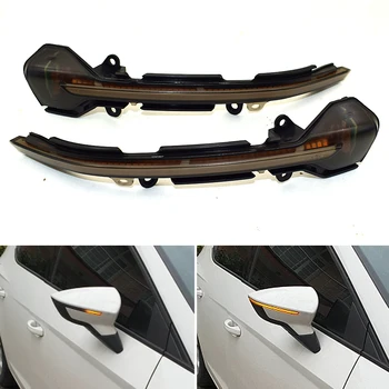 

Letin for Seat Leon III 5F Ibiza KJ side rearview Mirror Dynamic blinker scroll Flow LED Turn Signal Light