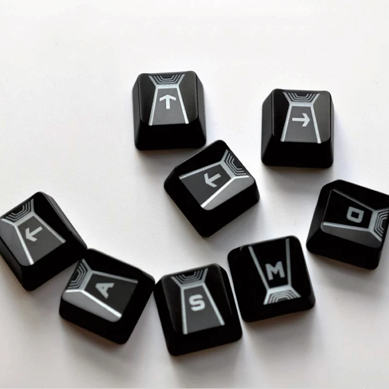 

4pcs Full New Orignal Profile Backlight Keycaps For B3K Romer Switch Logitech Keyboard G910 ASWD Arrow Key Cap