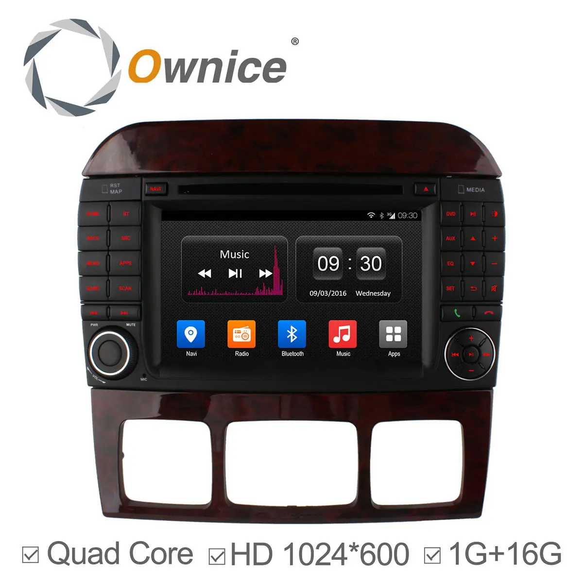 1024*600 Quad core Android 4.4 Автомобиль DVD GPS для Mercedes S Class W220 S280 S320 S350 S400 S420 S430 S500 S600 с Радио Wi-Fi