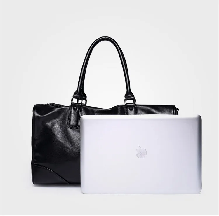 2019 брендовая мужская дорожная сумка из мягкой искусственной кожи, мужские дорожные сумки, черная сумка на плечо, круглое ведро, форма