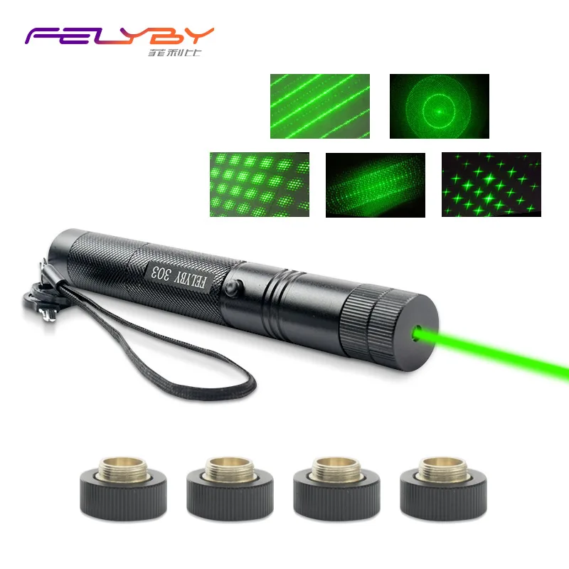 FELYBY laser pointer 532nm green light stars laser pointer flashlight