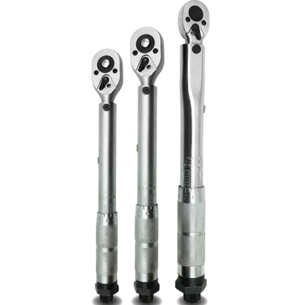 baratas Torquímetro bicicleta 1 4 3 8 1 2 Square Drive 5 210N.m Two way Precisos Ratchet Wrench Repair Spanner Chave Ferramentas Manuais