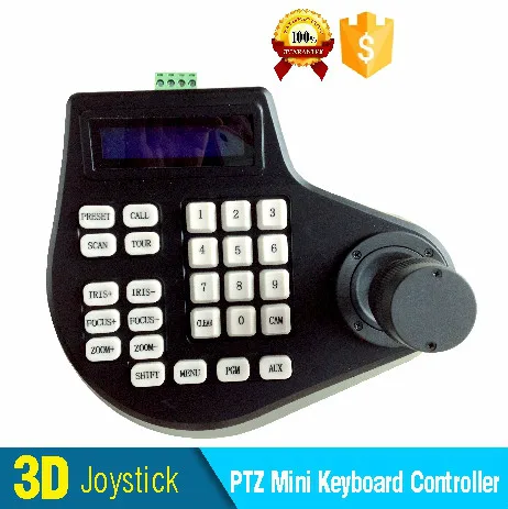 Controlador de Teclado com Joystick Dome da Câmera 3d para Velocidade Controle Mini Teclado Ptz Via Rs485