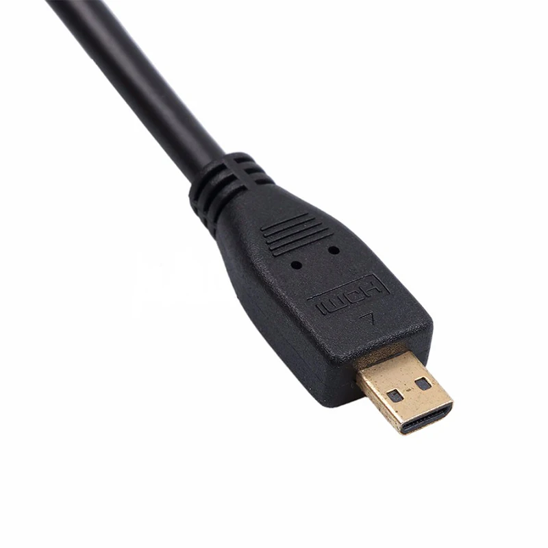 Горячая микро HDMI к HDMI папа к женскому HDMI адаптер микро HDMI конвертер 1080P конвертер для планшетных ПК ТВ мобильного телефона камеры