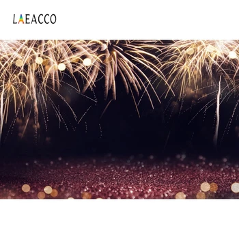 

Laeacco Firework Night Light Bokeh Baby Stage Portrait Photography Backgrounds Customized Photographic Backdrop For Photo Studio