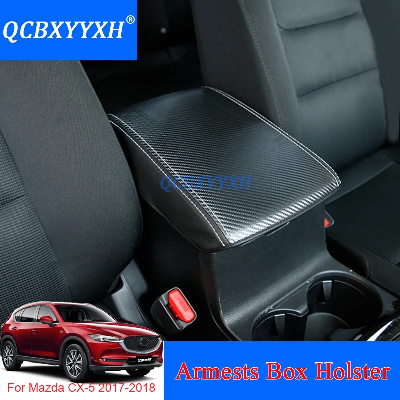 Qcbxyyxh кожа автомобиля подлокотник pad Чехлы для мангала для Mazda CX-5- центральной консоли сиденья авто Подлокотники для автомобиля коробка колодки подлокотник для хранения