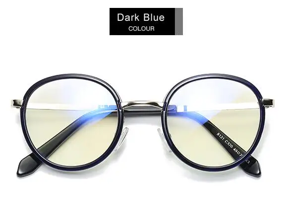 VCKA, женские компьютерные очки с прозрачными линзами, оптические очки, защитные очки, мужские, брендовые, анти-синий светильник, оправа для очков TR90 - Цвет оправы: C3