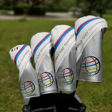 WGC Пользовательские Гольф полный набор головные уборы 135UT драйвер проход древесина Гибридный PU Чехлы для клюшек для гольфа для мужчин женщин