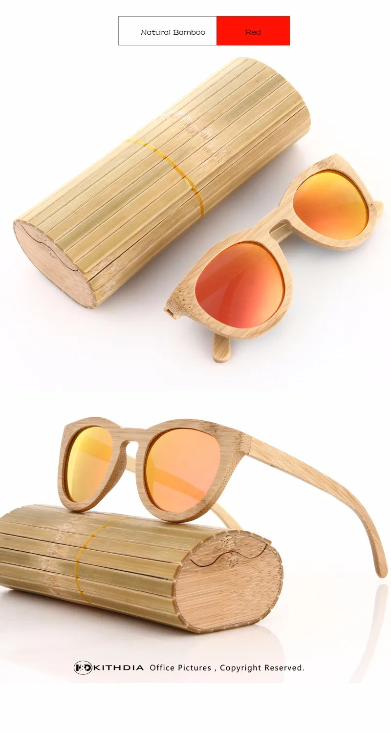 KITHDIA, деревянные солнцезащитные очки, мужские, фирменный дизайн, поляризационные, для вождения, бамбуковые, солнцезащитные очки, деревянная оправа, Oculos De Sol Feminino
