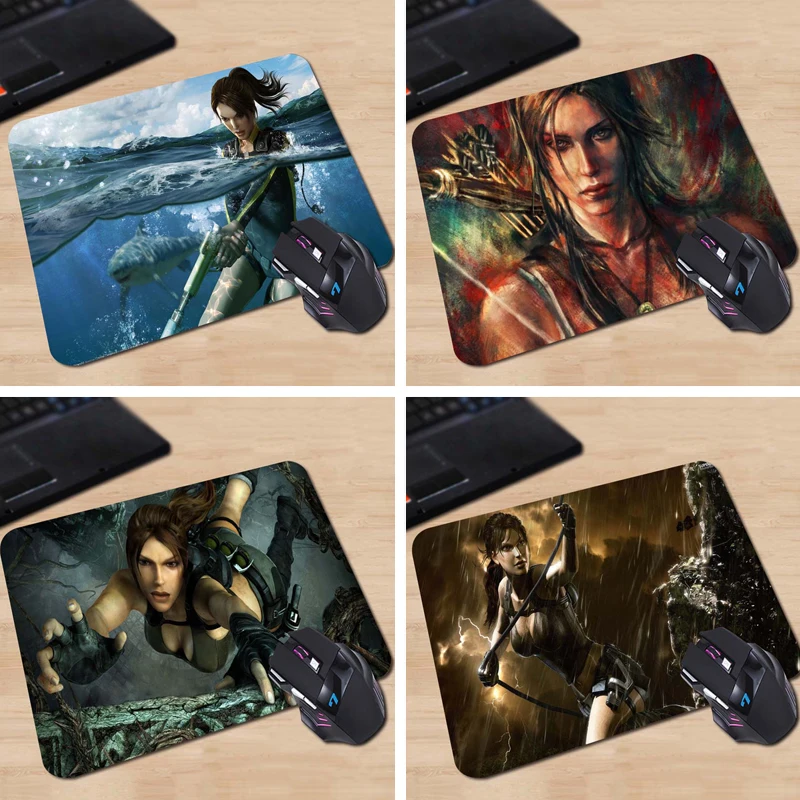 Коврик для мыши Babaite tomb raider underworld с lara croft прямоугольник противоскользящий