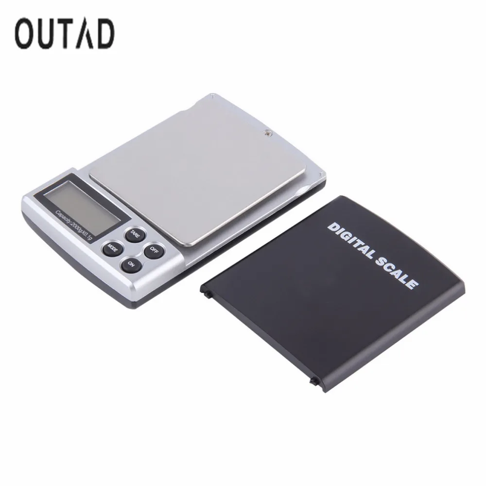 1Pc 2000g x 0.1g Mini Pocket Gram Electronic Digital