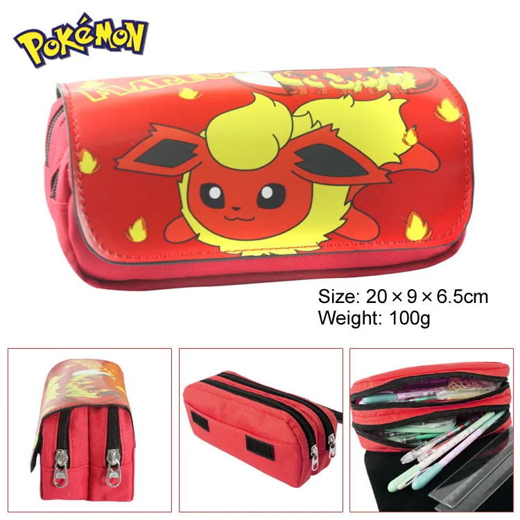 Подарок Аниме Пикачу Pokemon Raichu Blastoise дети подростковый джинсовый пенал коробка ручка сумка для косметики макияжа изменить кошелек сумка - Цвет: MC78451