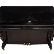 SZ Горячий полный Чехол для пианино pleuche украшенный макраме для универсального вертикальное фортепиано черного цвета