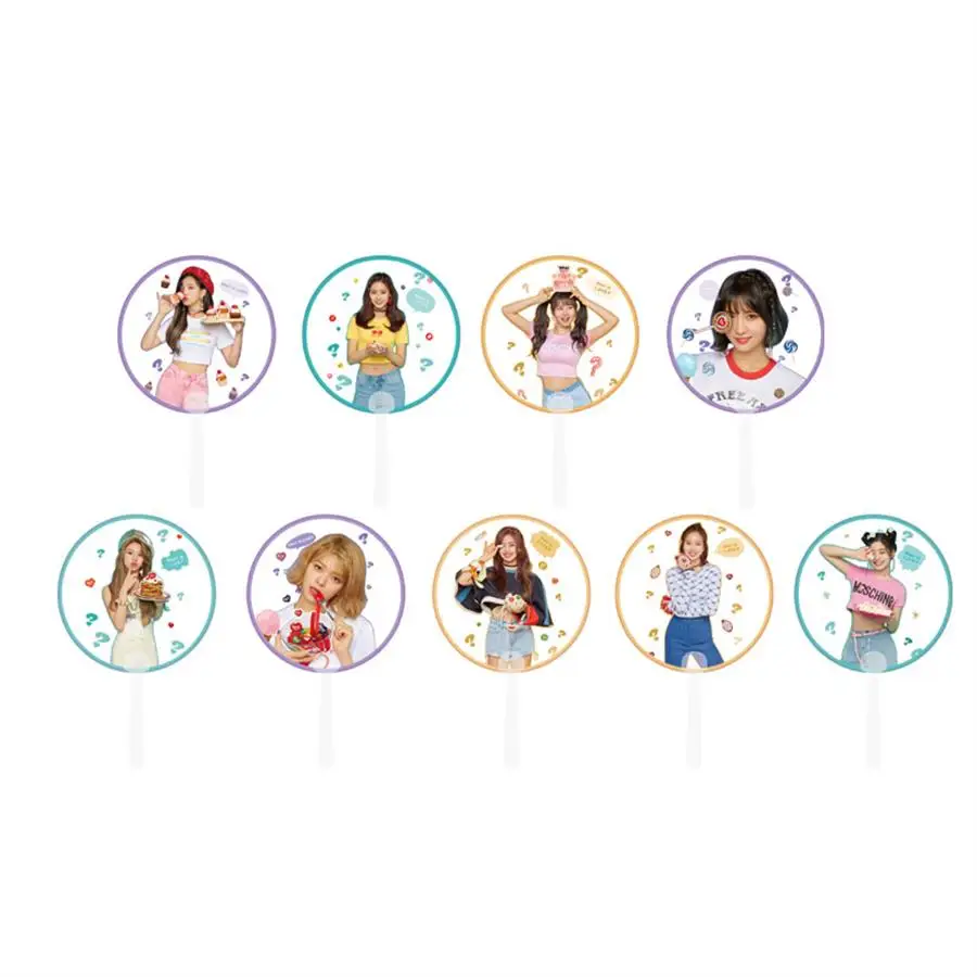 

Kpop Twice What's Love HD Photo Transparent PVC Hand Fan Protable Summer Gift