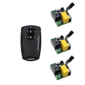 

Best Promotion Wireless RF Remote Control Switch AC 220V 10A Relay Mini Receiver Module & Remote Controller for Light Lamp