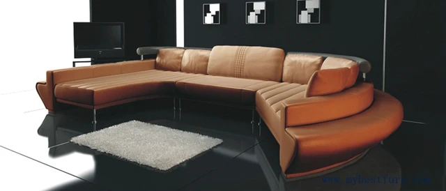 Sofa Modern Design Home Furniture Hotel, Villa KTY Leather