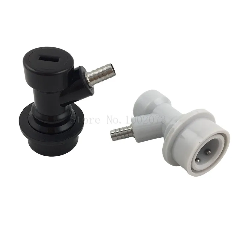 Beer Brewing Ball Lock Disconnects 14 inch barbed - Gas and Liquid- Homebrew Cornelius Corny Keg Kegerator Beer Connectors (2)