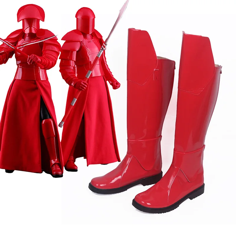 

Star Wars: The Last Jedi Praetorian Guard Cosplay Red Shoes Shoes Halloween Christmas Cosplay Party Boots Customized S-Z0013