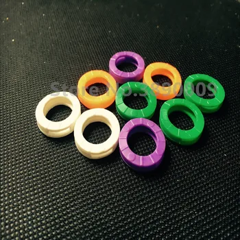 

300pcs New hollow environmental multi-color rubber soft key lock key cover key set car key ring key package